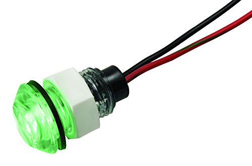 Innovative Lighting 011-3500-7 LED Bulkhead Livewell Light Green 12V Flush Mount