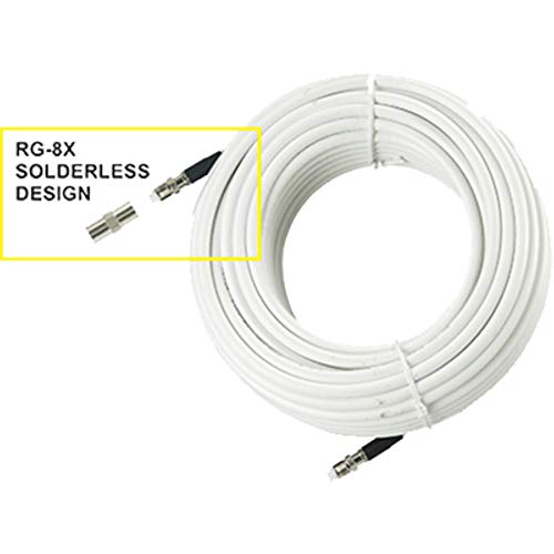 KJM AC201 VHF/AIS Antenna Extension Cable 20 Foot RG-8X FME Connectors