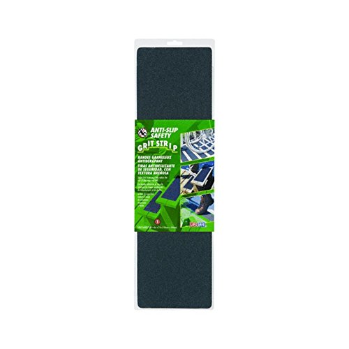 Incom MFG RE629BL 6" x 21" Black Gator Grip Anti-Slip Safety Grit Tape Strip