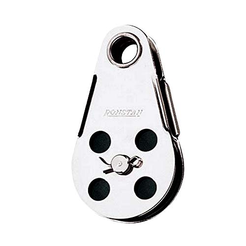 Ronstan RF103 Single Wire Block with Rivet Eye, 1-3/4" Nylatron Sheave