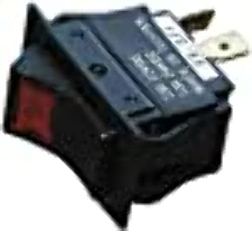 Whitecap Industries S-8051C Black Rocker Switch On/Off 12V 15A Marine