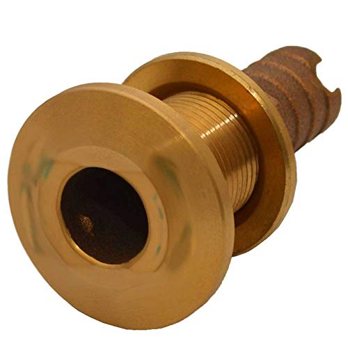Groco HTH-750 3/4" Bronze Hose Barb Thru-Hull Fitting