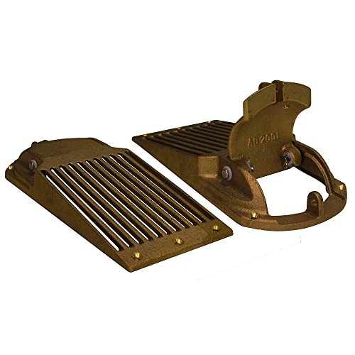 Groco ASC-3000 Bronze Slotted Hull Scoop Strainer with Access Door 3 Inch
