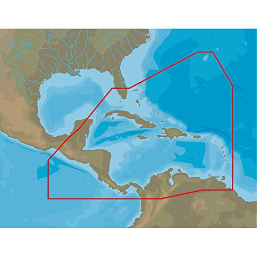 C-Map M-NA-D065-MS 4D Wide Chart Caribbean Central America SD Card