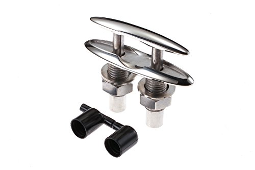 Attwood Marine 665171 Retractable Low-Profile Stainless Steel 6-Inch Neat Cleat