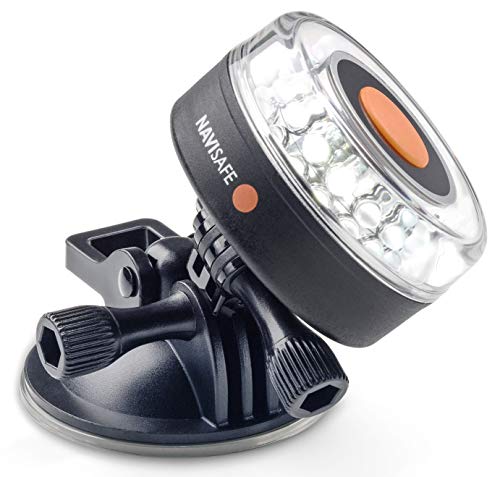 Navisafe 041-1 Navilight All-White 5 Mode 360° 2NM Marine Navigation Light with Suction Mount