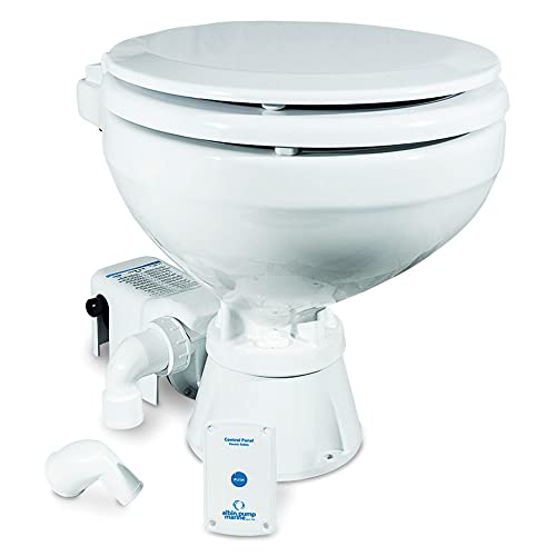 Albin 07-02-004 Marine Electric Toilet EVO Compact 12V Single Operation