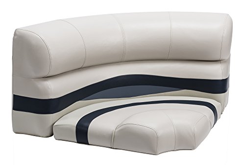 Wise Seating BM11002-986 32" Premier Series Bow Corner Cushion Platinum/Navy/Cobalt