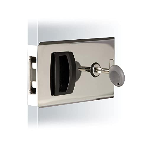 Southco MF-01-110-60 Flush Sliding Door Latch Square Aluminum Key Lock