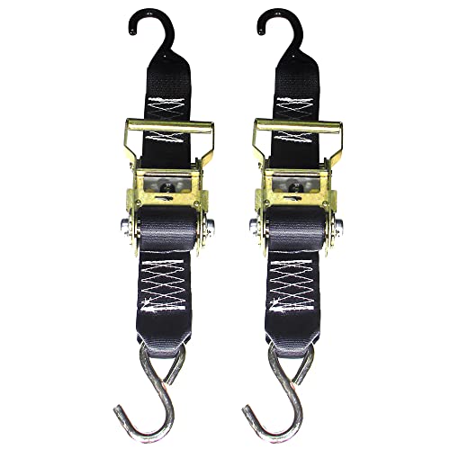 Rod Saver R2TTD3 Heavy Duty Ratchet Trailer Tie Down 2" x 3' Pair
