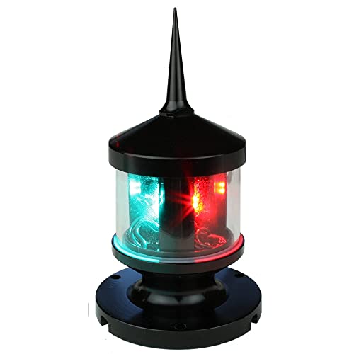 Lunasea Lighting LLB-53BK-01-00 Tri-Color Anchor Strobe LED Navigation Light