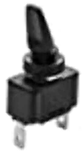 Whitecap Industries S-8076C Toggle Switch On/Off Black 12V 15A