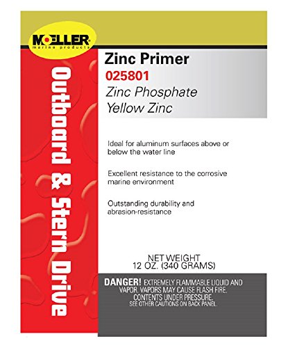 Moeller 25801 Yellow Zinc Phosphate Primer Spray Paint 12 oz