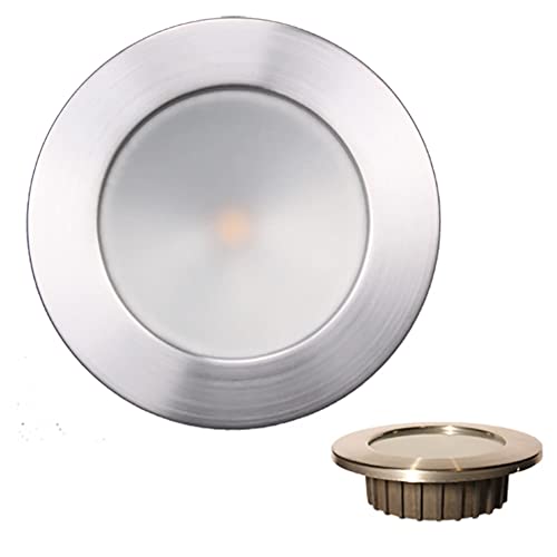 Lunasea Lighting LLB-46WR-0A-BN Zero EMI 3.5" LED Recessed Light Warm White/Red Brushed Stainless