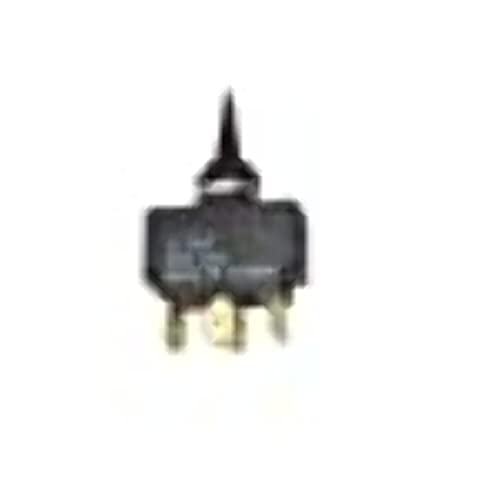Whitecap Industries S-8078C Mom-On-Off-Mom Toggle Switch Black DPDT 15 Amp