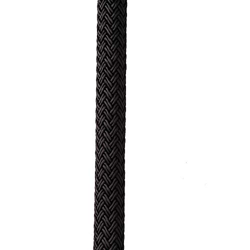 New England Ropes C5054-12-00020 3/8" x 20' Nylon Double Braid Dock Line Black