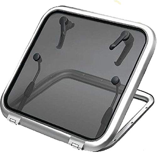 Vetus ALT4747SL Altus Escape Hatch 18.5x18.5 Inch Silver Marine Deck Hatch