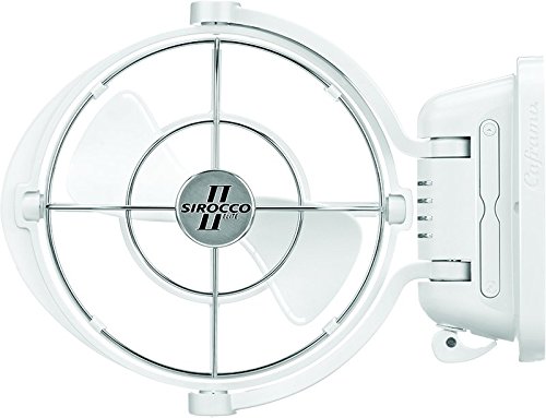 Caframo 7012CAWBX Sirocco II Elite 12/24V DC Brushless Cabin Fan White