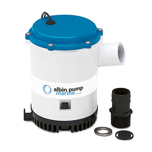Albin 01-03-011 Heavy Duty Submersible Bilge Pump 1750 GPH 12V