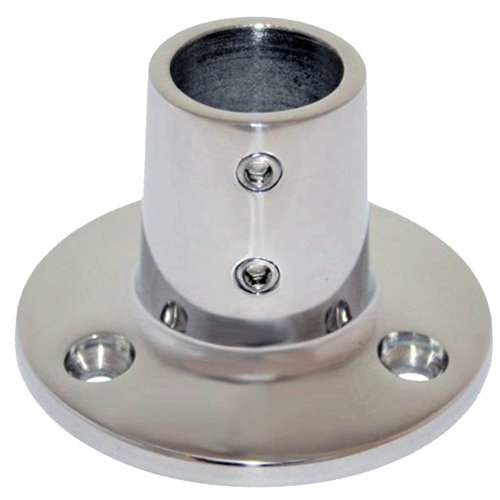 Whitecap Industries 6039C 7/8" OD 90 Degree Round Base Stainless Steel Rail Fitting
