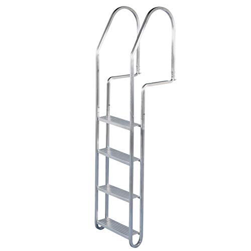 Dock Edge DE2004F Aluminum Quick Release Dock Ladder 4 Step