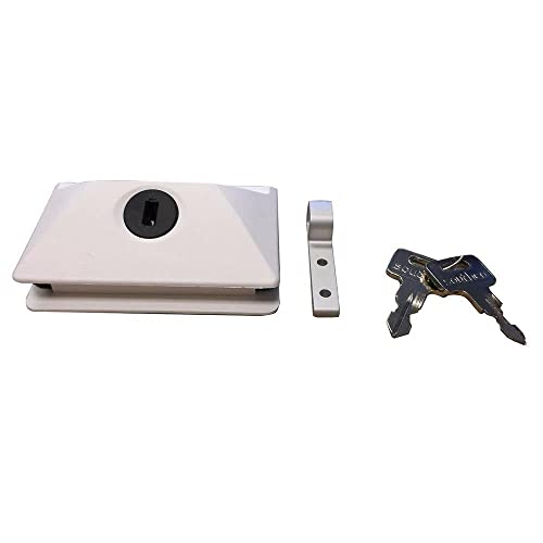 Southco MG-01-110-70 Marine Entry Door Lock with Key - White Right Swing