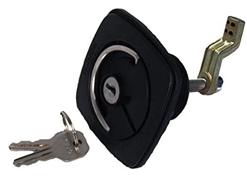 Perko 1081DP1BLK Flush Mount Lock and Latch with Offset Cam Bar