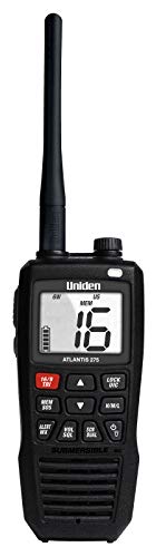 Uniden Atlantis 275 Floating Handheld VHF Marine Radio IPX8 Waterproof 6W