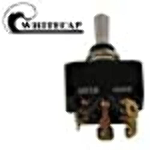 Whitecap Industries S7056C Lighted Tip Toggle Switch DPDT Momentary On-Off-On 12V 15A