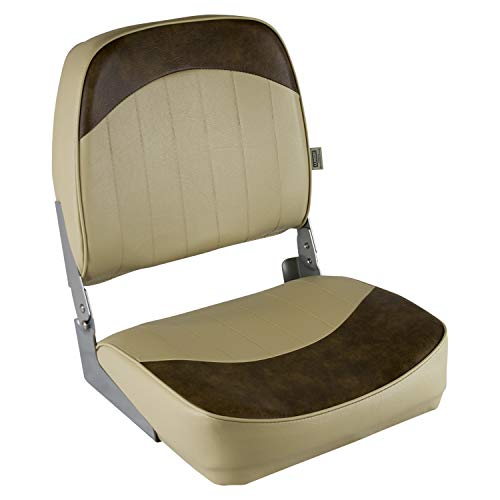 Wise Seating 8WD734PLS662 Standard Low Back Boat Seat Sand/Brown