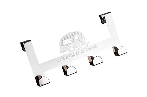 Camco 53388 Over The Door Towel Hanger 4 Hook RV Campsite Design