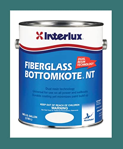 Interlux Paint YBB359/1 Fiberglass Bottomkote NT Antifouling Bottom Paint Green 1 Gallon