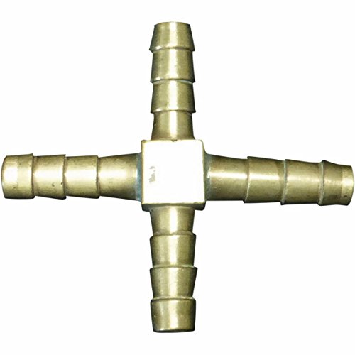Helix Racing Products 0533440 Hose Splicer Brass 3/8" 4-Way