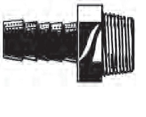 Forespar 910168 Marine Tailpipe Hose Adapter 1-1/4" NPT Male to 1-1/2" Hose Barb