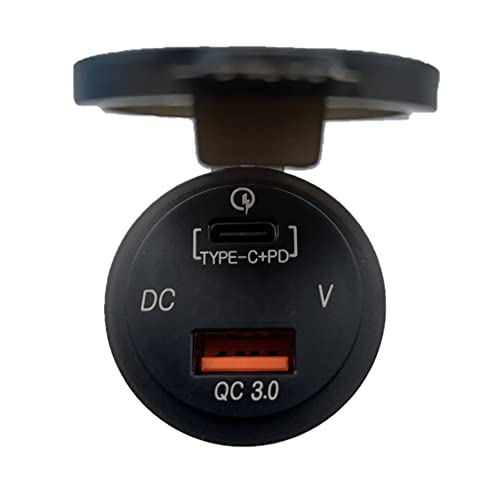 Poly Planar USB-PM2 Dual Port Panel Mount USB Charger with Voltage Indicator