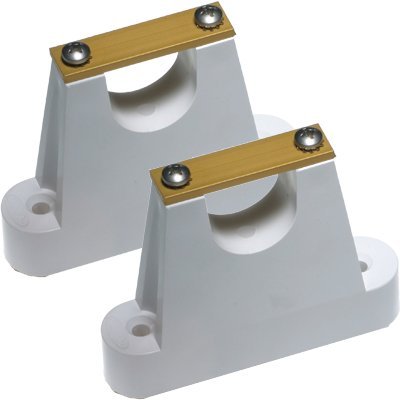 Morad 9046 M6 Bulkhead Antenna Mounts with Anodized Straps for 1" Masts