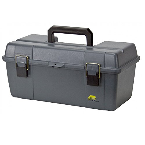 Plano 651010 Portable Tool Box 20-Inch Shallow Storage Gray