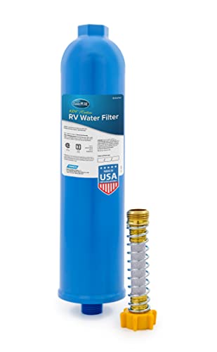 Camco 40019 TastePURE XL Water Filter with KDF and Flexible Hose Protector