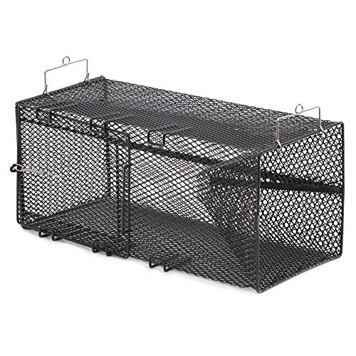 Frabill 1264 Black Pinfish Rectangular Trap 18" x 12" x 8"