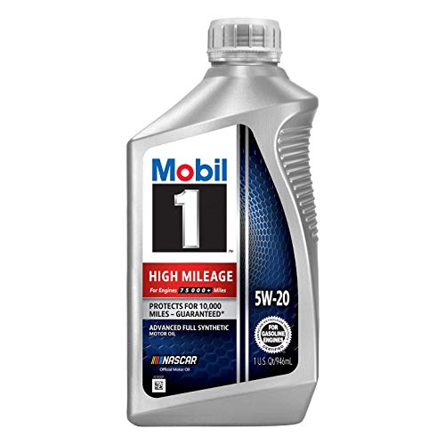 Mobil 120455 Mobil 1 High Mileage 5W-20 Full Synthetic Motor Oil 1 Quart