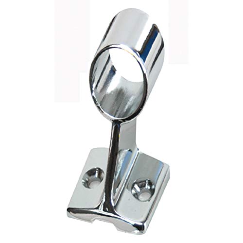 Whitecap Industries S-1489C Chrome Plated Handrail Stanchion 60 Degree Center Mount