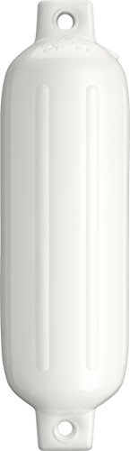 Polyform G-2-WHITE G-2 Twin Eye Boat Fender 4.5" x 15.5" White