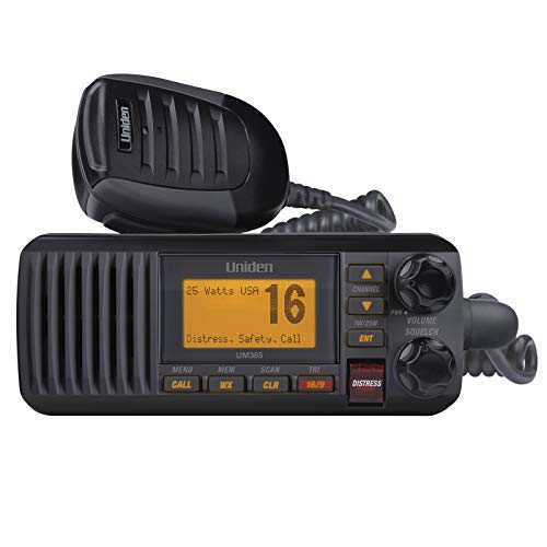 Uniden UM385BK 25W Fixed Mount VHF Marine Radio with DSC