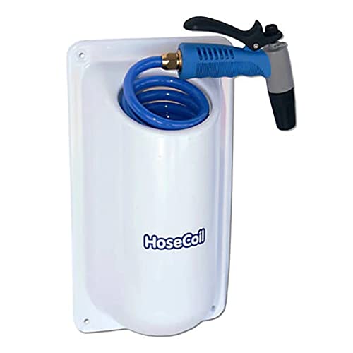 Hose Coil HC15S Side Mount Enclosure with 15' Coiled Washdown Hose