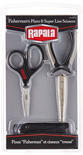 Rapala RTC-6SPLS Pliers and Scissors Combo with Sheath 6.5 Inch