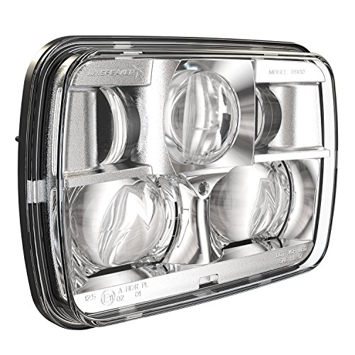 J.W. Speaker 0554471 Model 8900 Evolution 2 5x7 LED Headlight RHT DOT/ECE Chrome Bezel