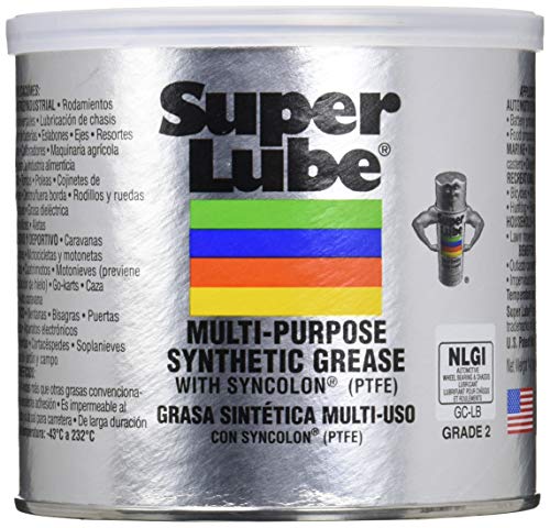 Super Lube 41160 Synthetic Grease NLGI 2, 14.1 oz Canister with Syncolon