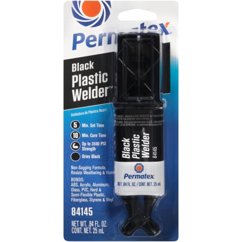 Permatex 84145 Permapoxy Black Plastic Weld 0.84 Fl. Oz. Two-Part Epoxy Adhesive