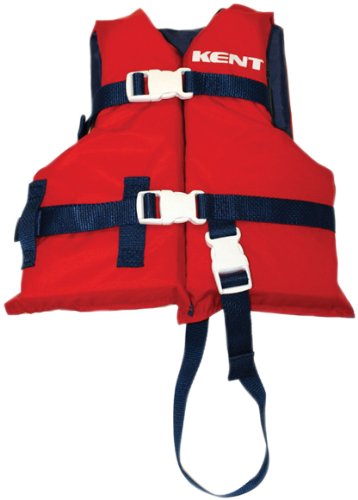 Kent Sporting Goods 103000-100-001-12 Onyx Nylon General Purpose Life Jacket Child 30-50 lbs Red