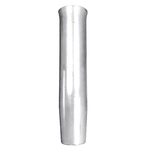 Tigress 66414 Weld-On Aluminum Flared Rod Holder 10" Mill Finish